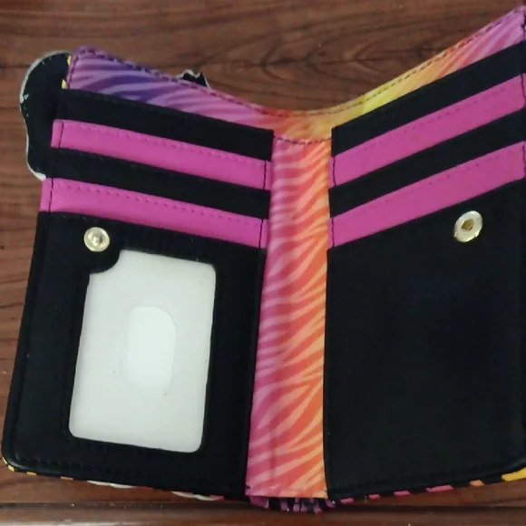 Lisa Frank Tiger Clutch - Yellow, Purple, Pink - Picture 3 of 4